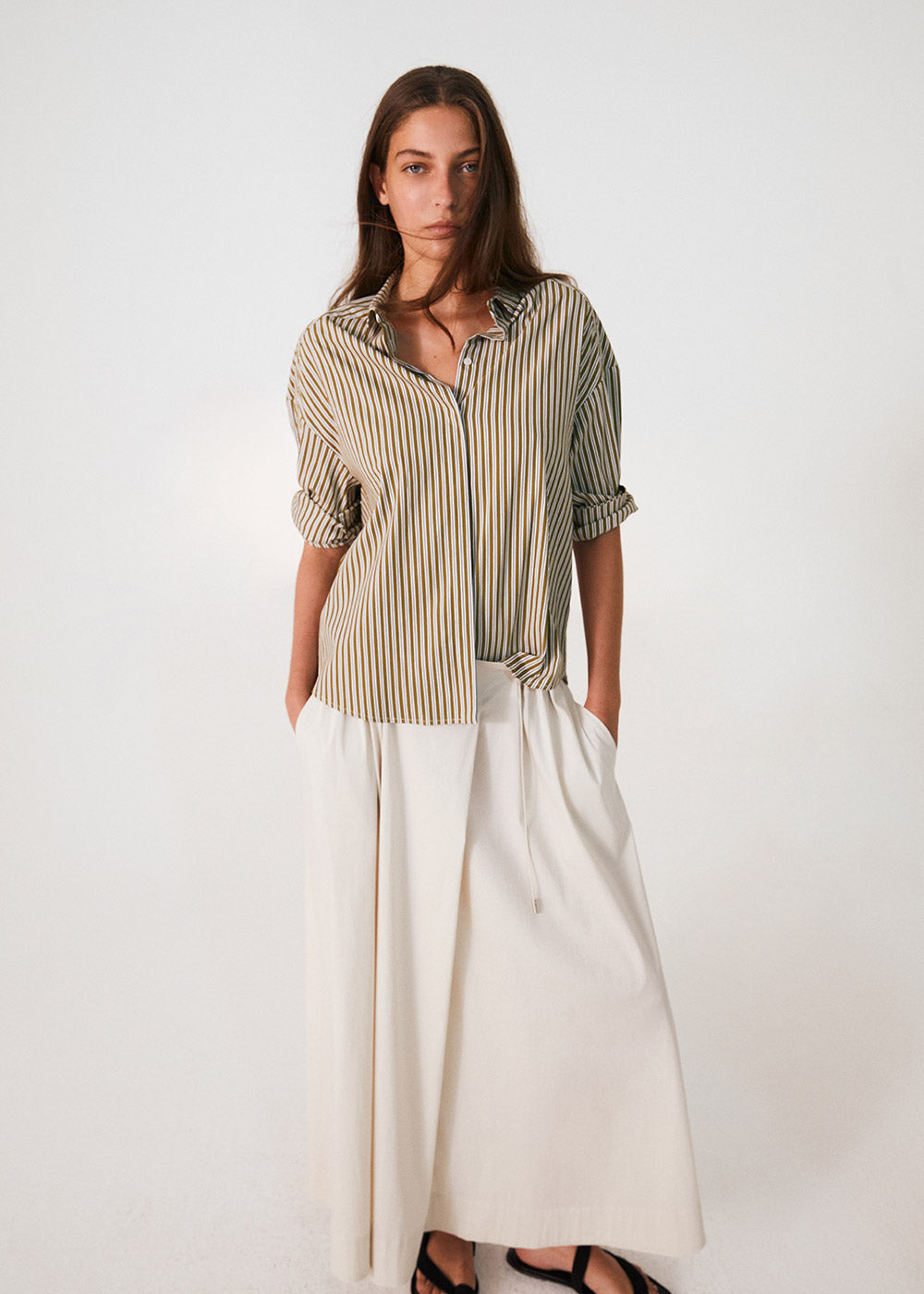 BIANCALANCIA Popelin Rock beige