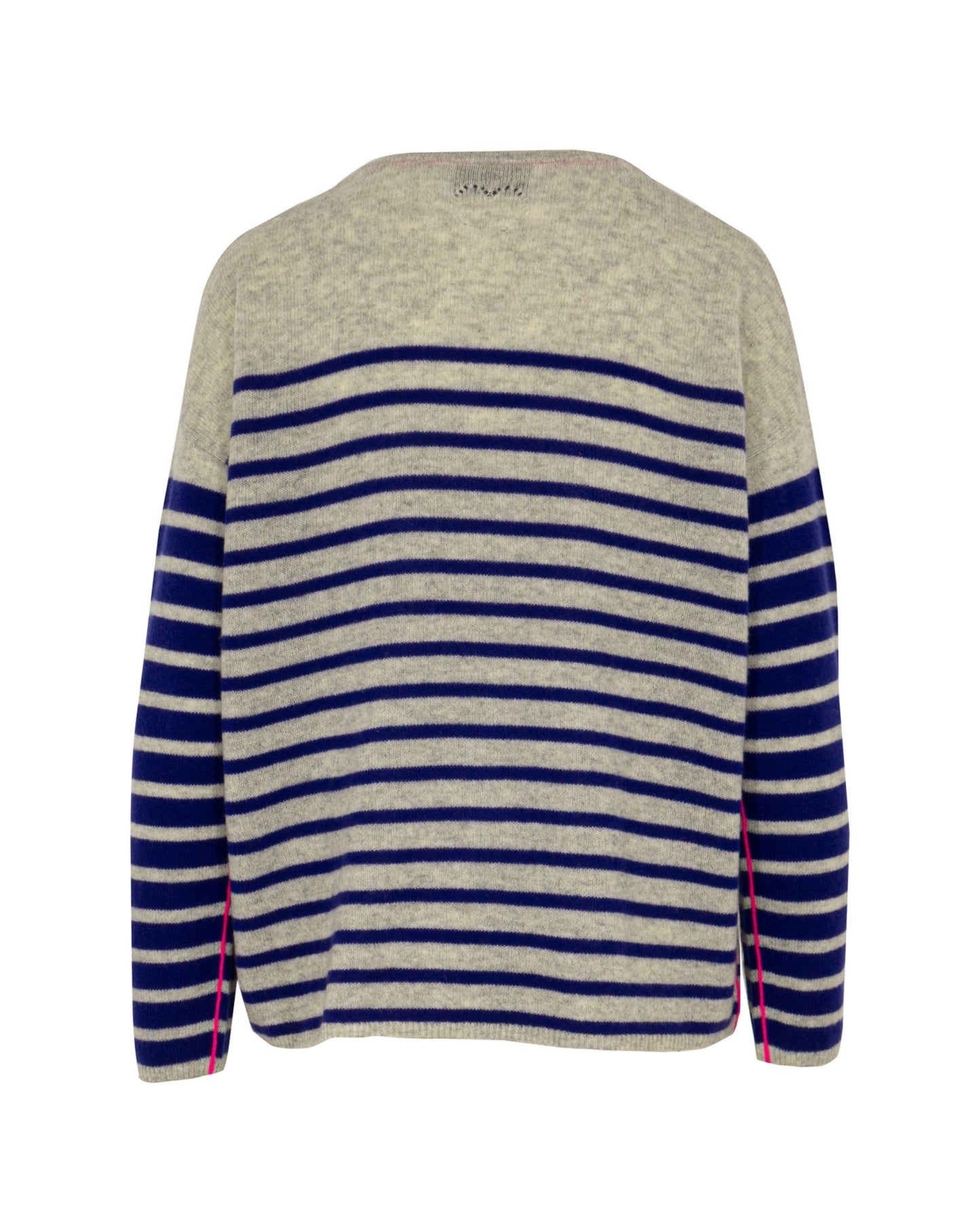 another brand Kaschmirpullover Streifen blau