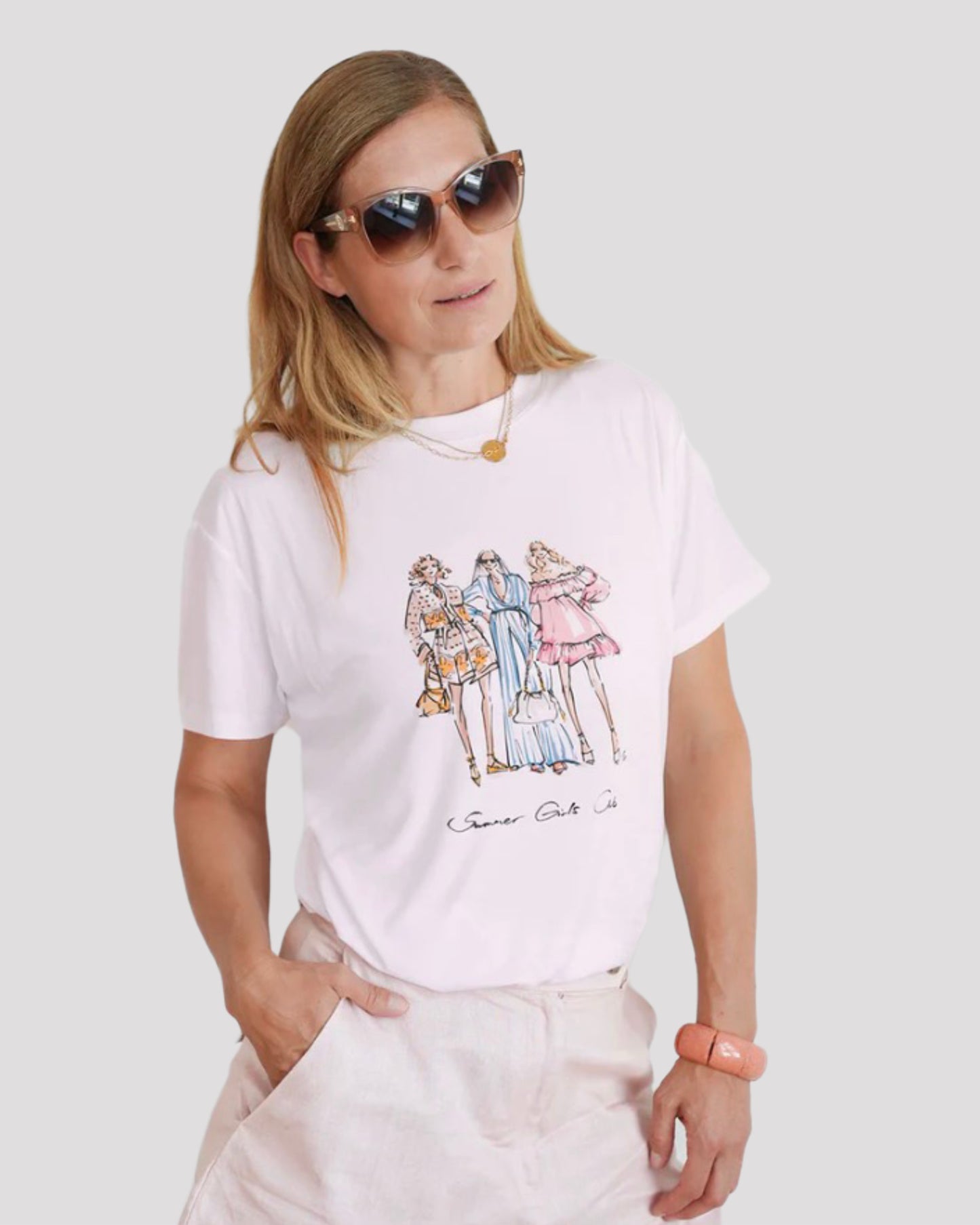 RAILIN T-Shirt SUMMER GIRLS CLUB pink marshmellow
