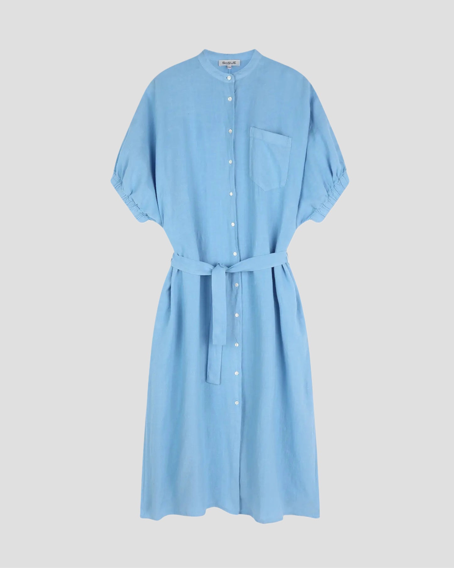 SoSue Cowboy Button Linen Dress