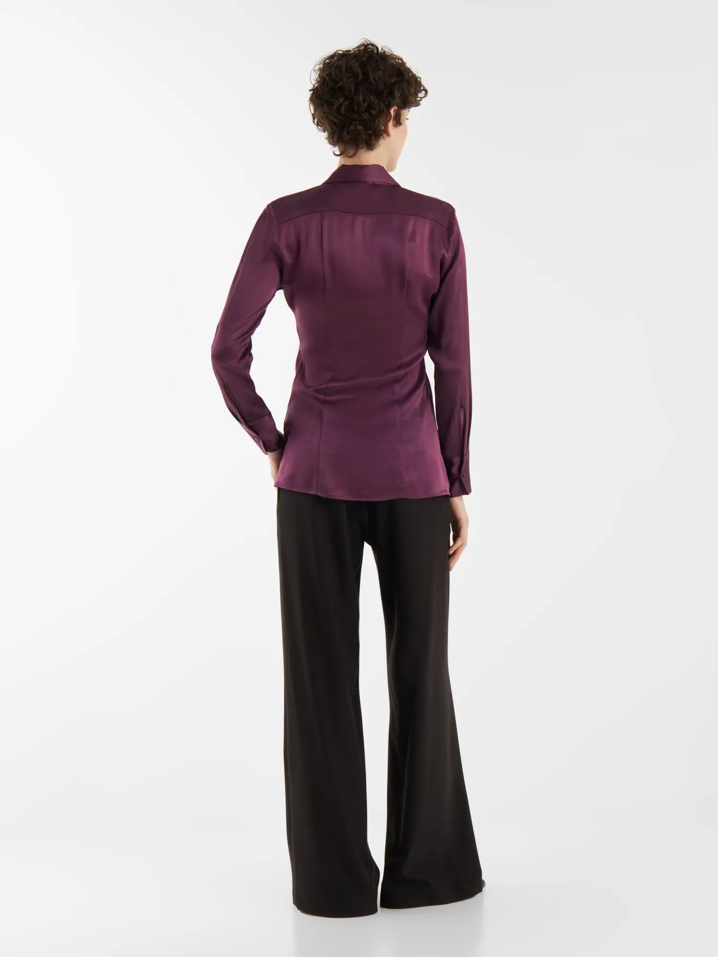 SoSUE Bluse Ella Shiny purple