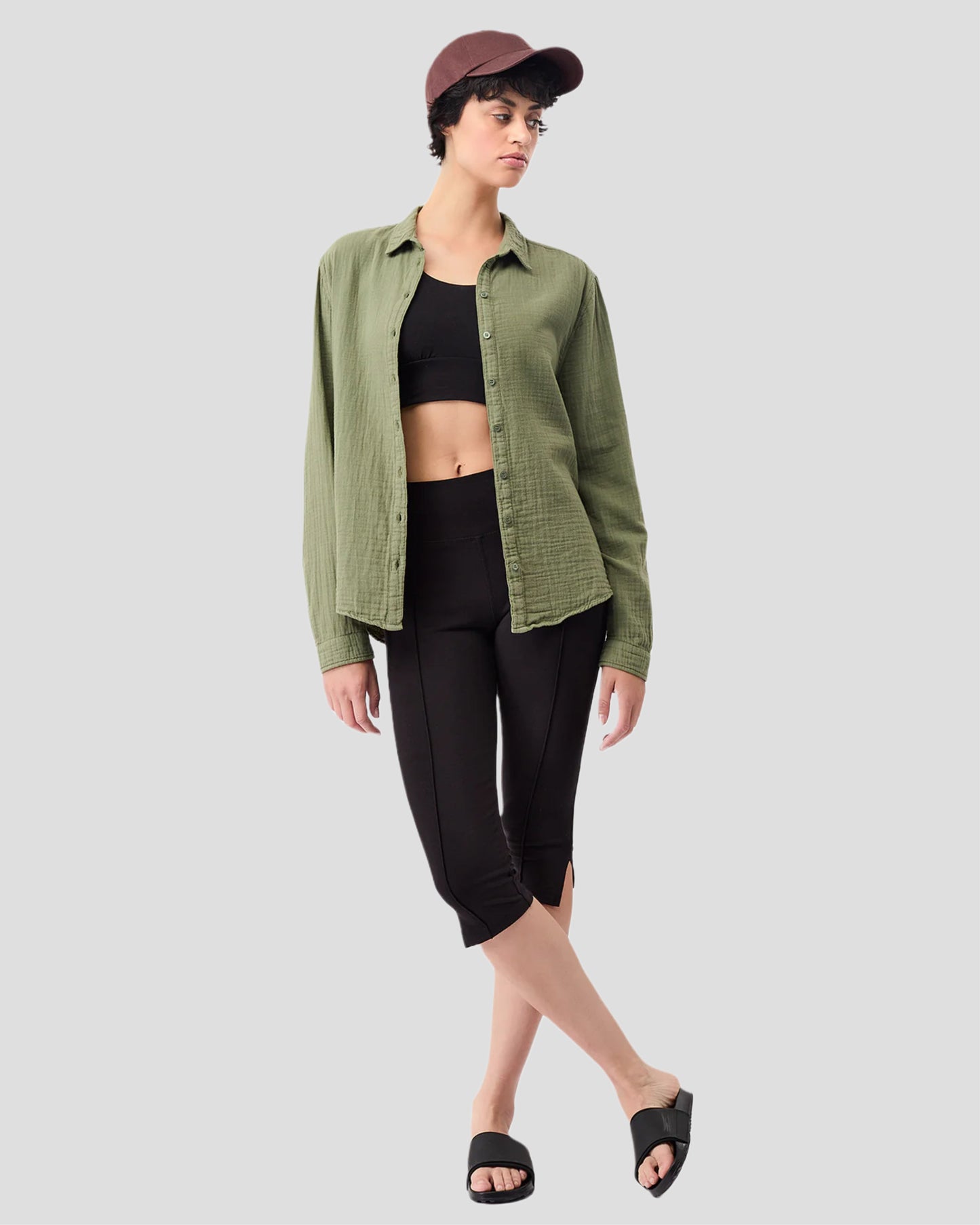 MANDALA Bluse Tulum olive