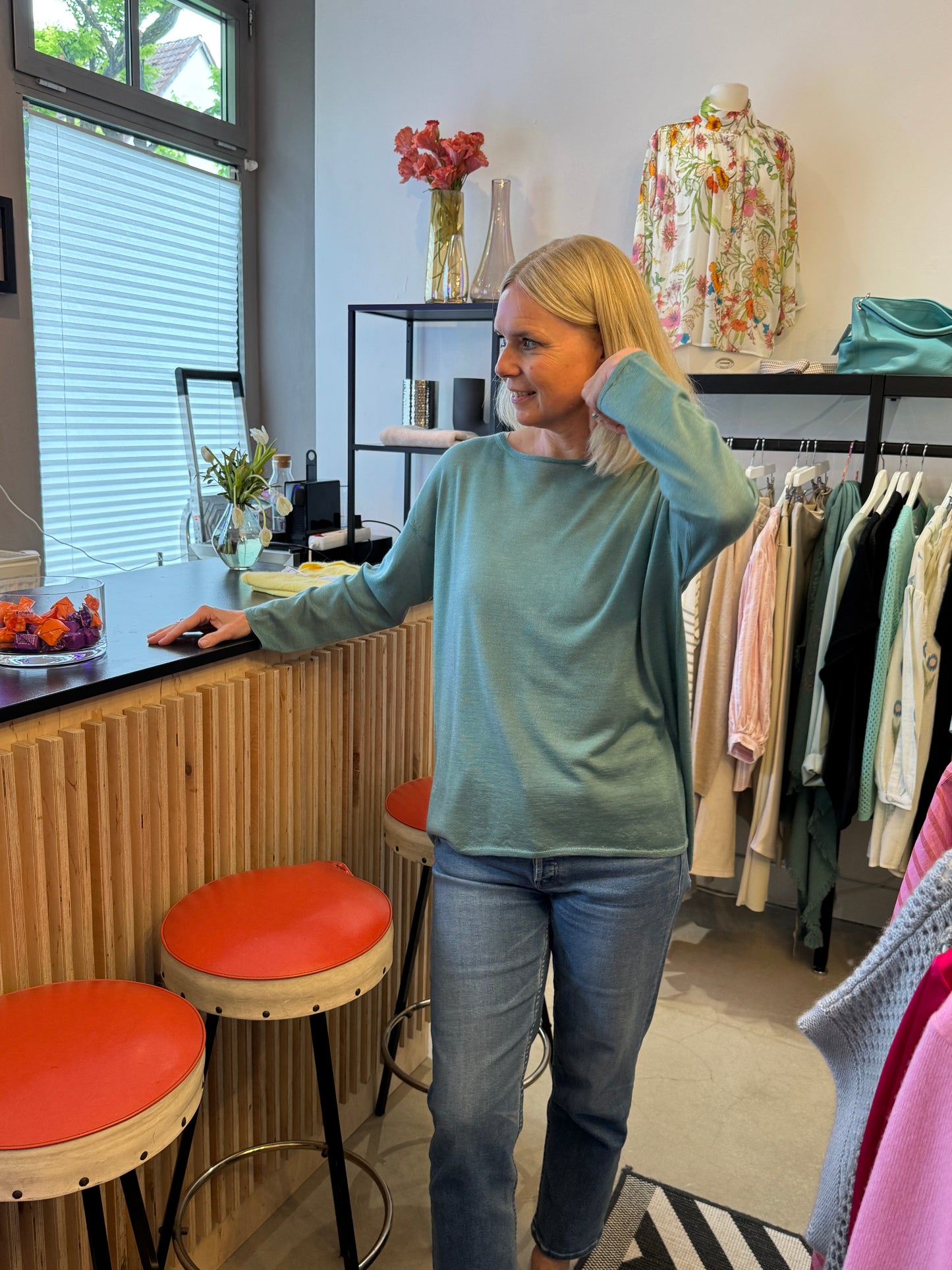 That‘s Alyki Sweater „Willow“ acqua