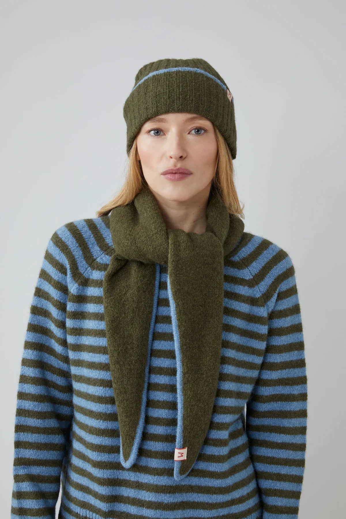 MOISMONT ELLY Scarf No218 hunter green