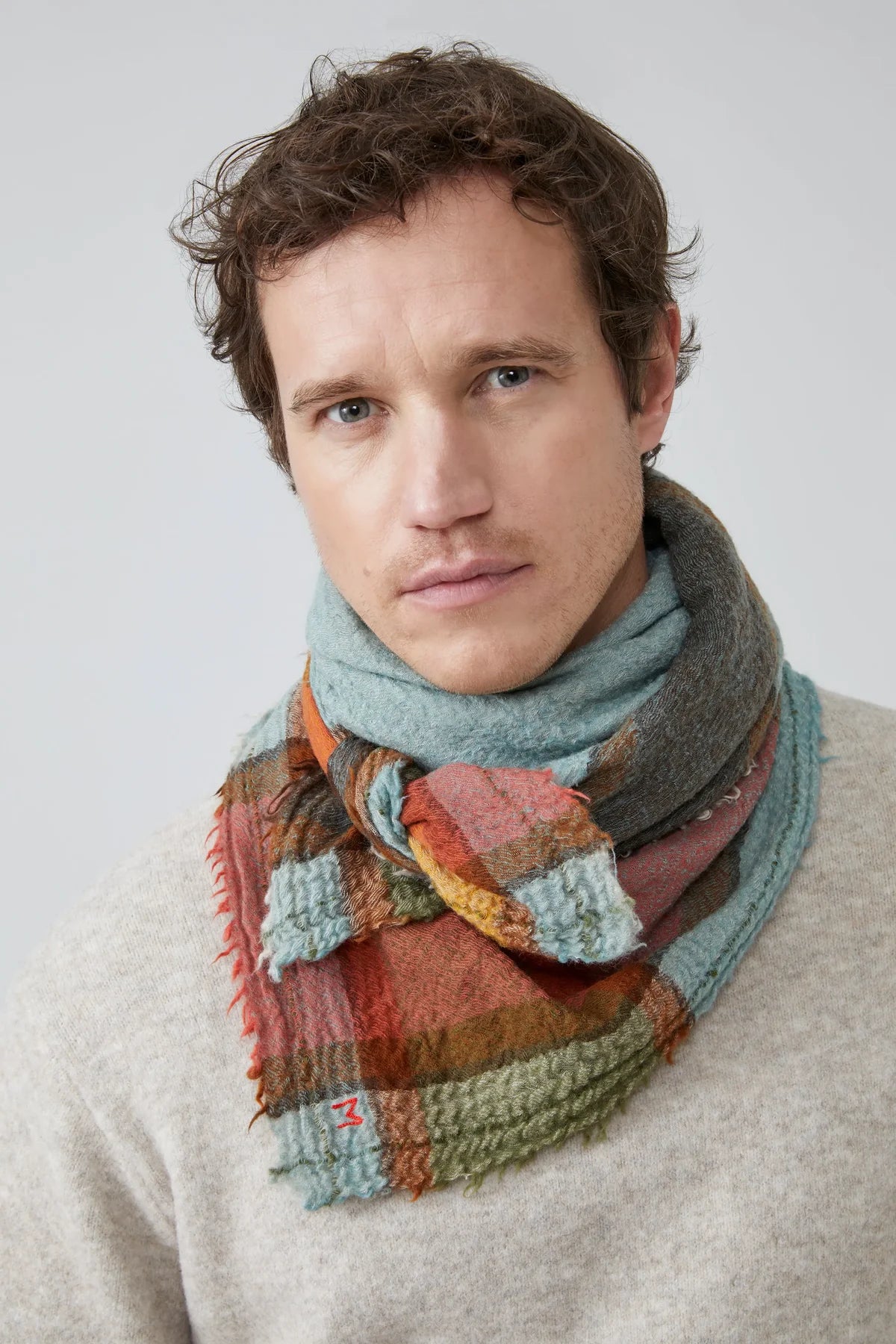 MOISMONT MADDY Scarf 90 x 90 cm spice
