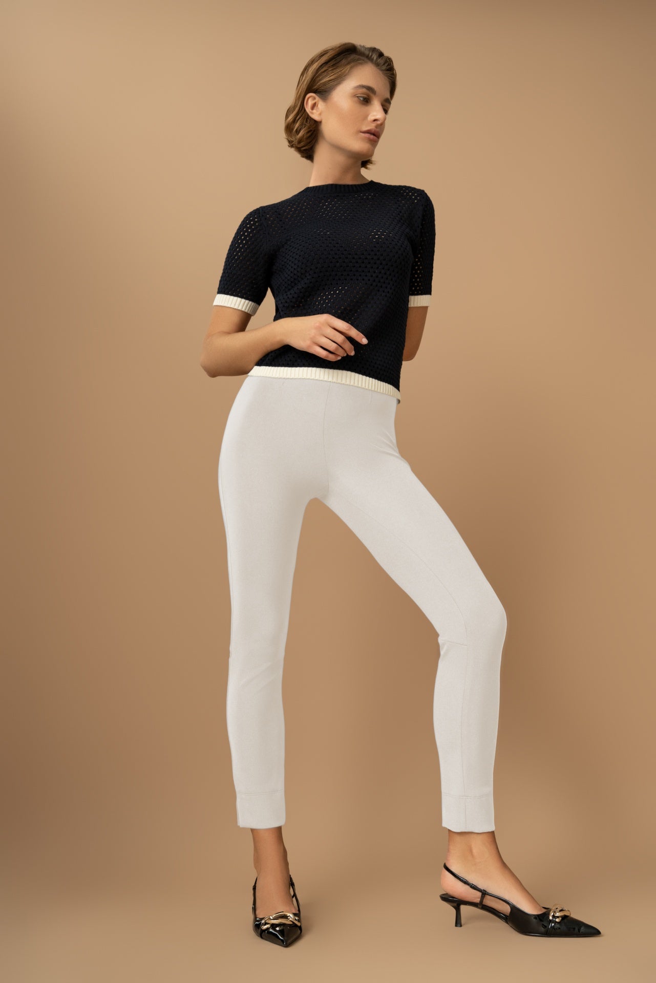 SEDUCTIVE Hose SABRINA Techcotton Superstretch schiefer grau