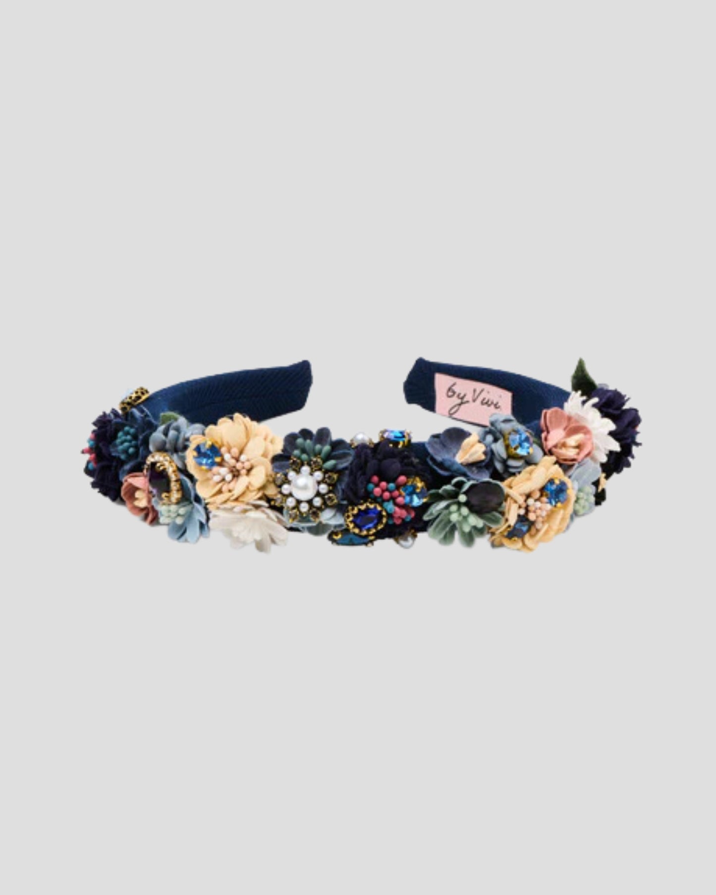 byvivi Haarreif Blumen navy