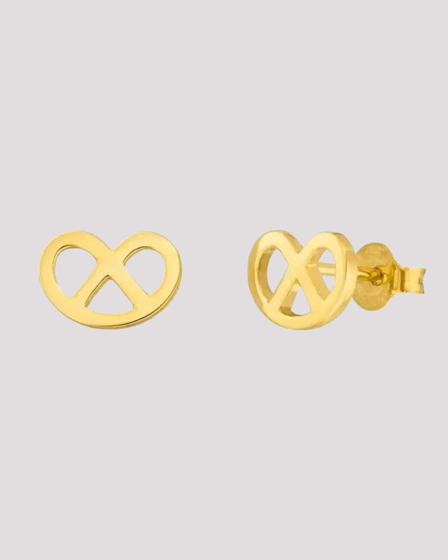 Leaf Ohrstecker "Brezn", 18 K vergoldet
