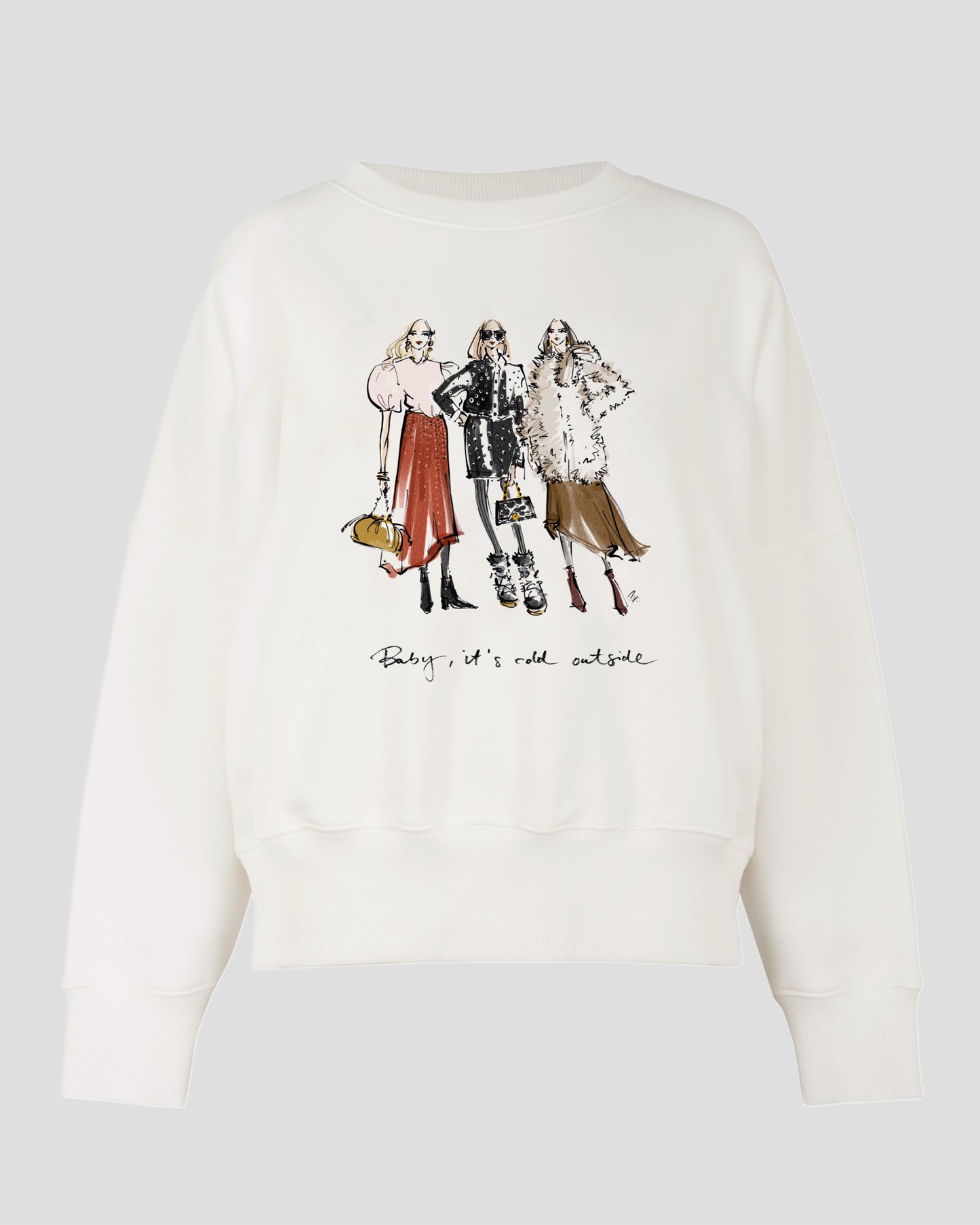 RAILIN Sweater Cold Outside Baby ecru