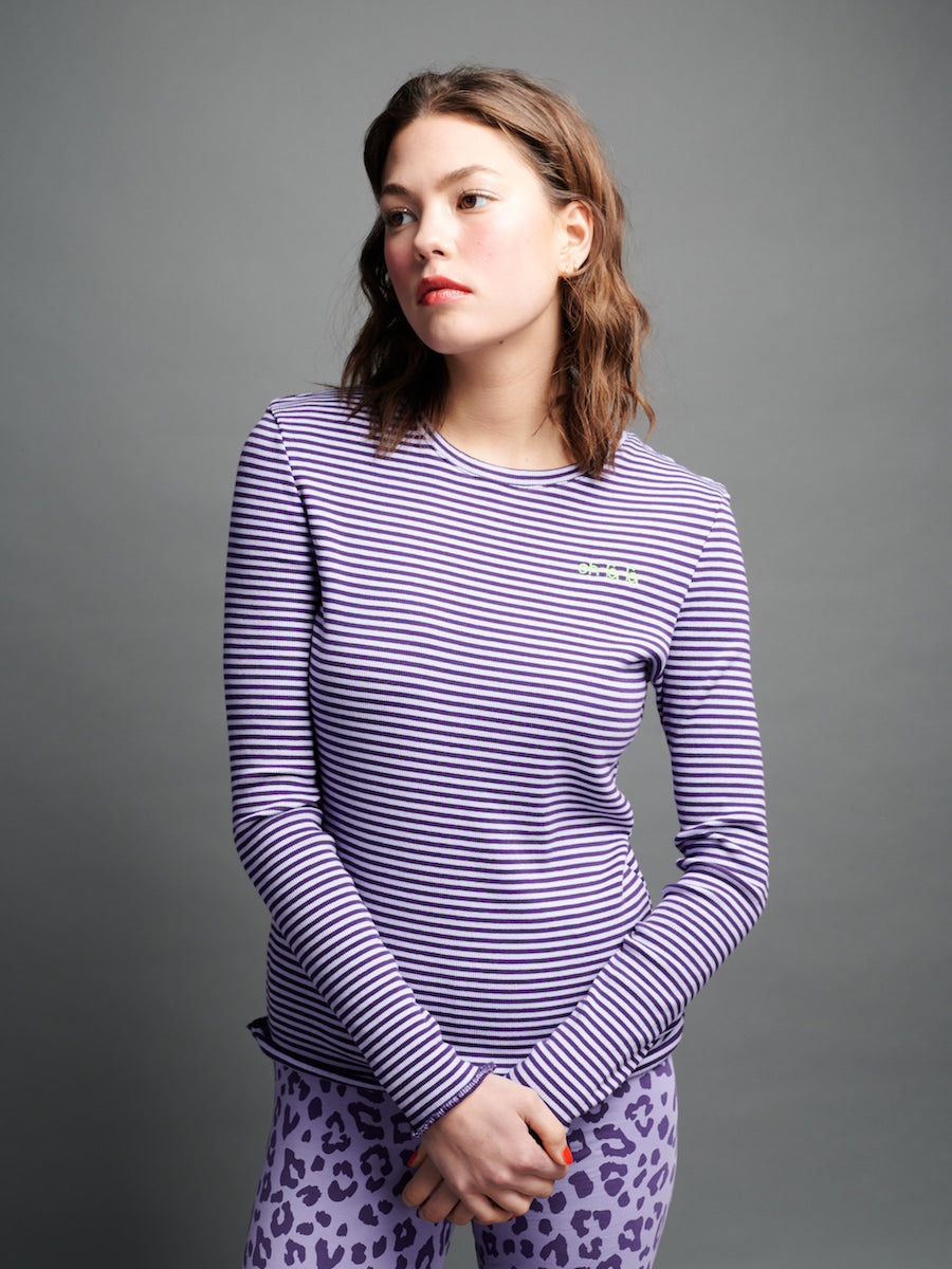 another brand Rib Longsleeve oh lala lila