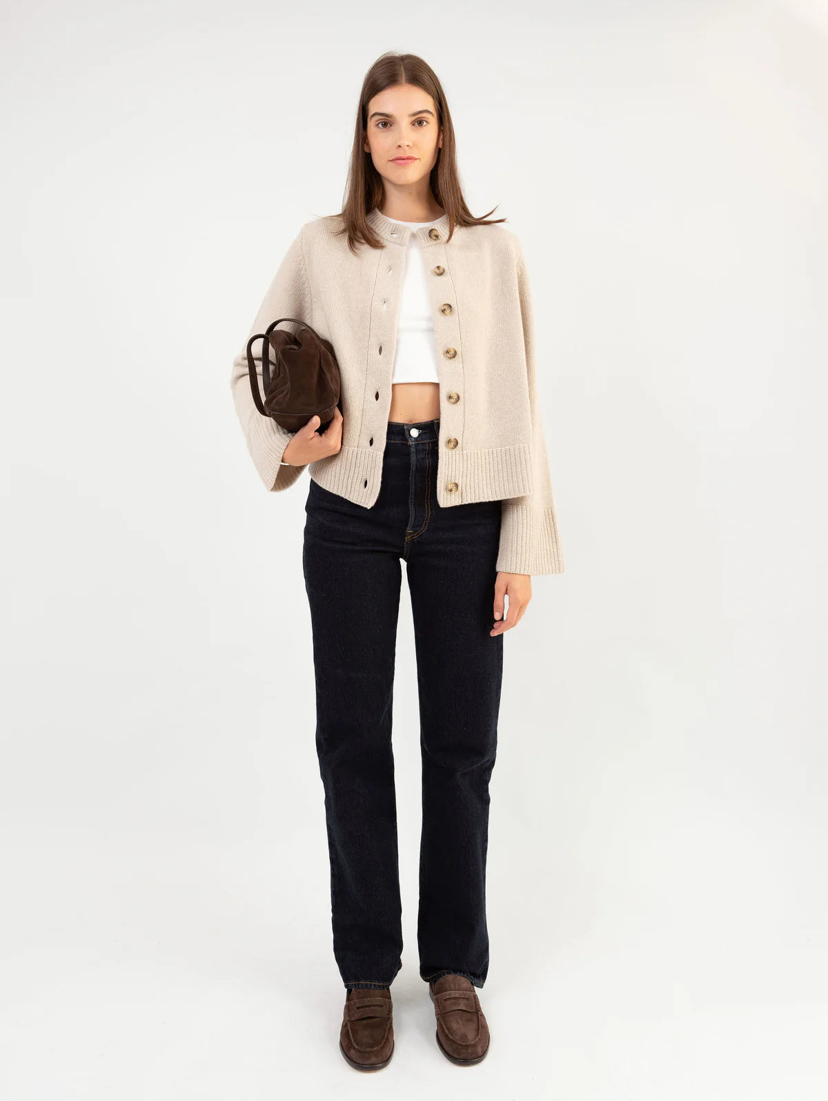 ANNA V BERG Dorothea Cardigan sand