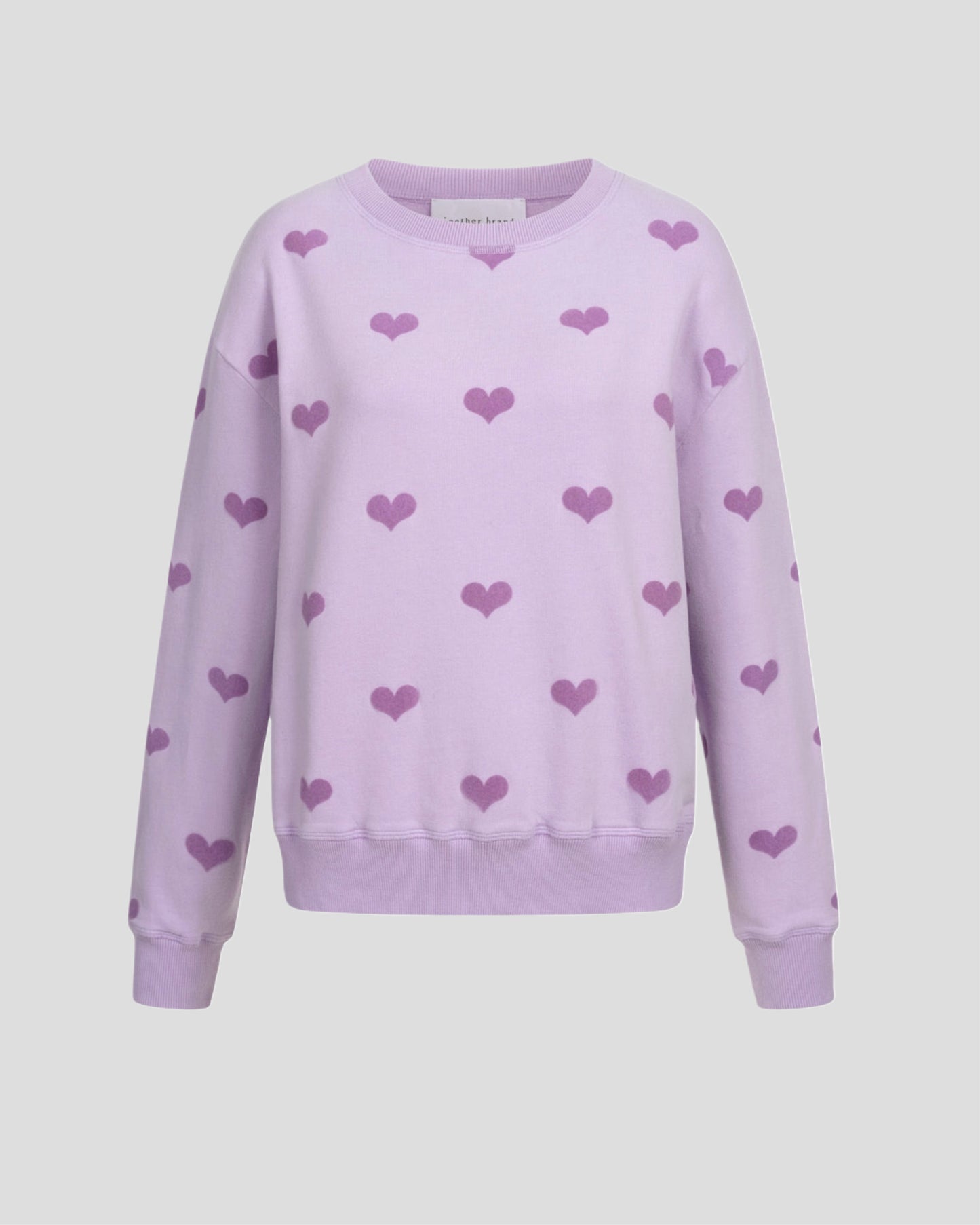 another brand Sweatshirt Flockenherz violett