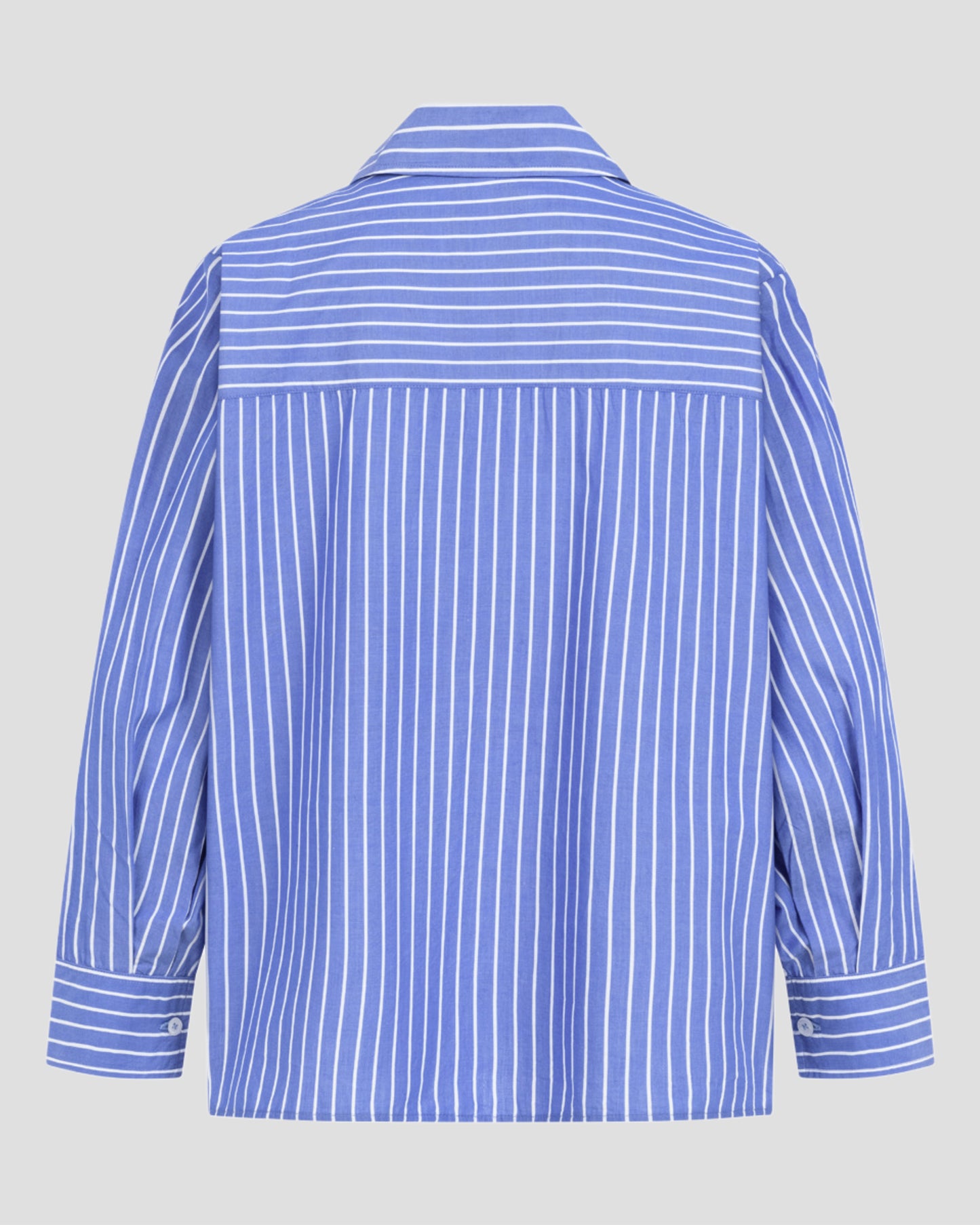 another brand Popeline Bluse Streifen babyblau