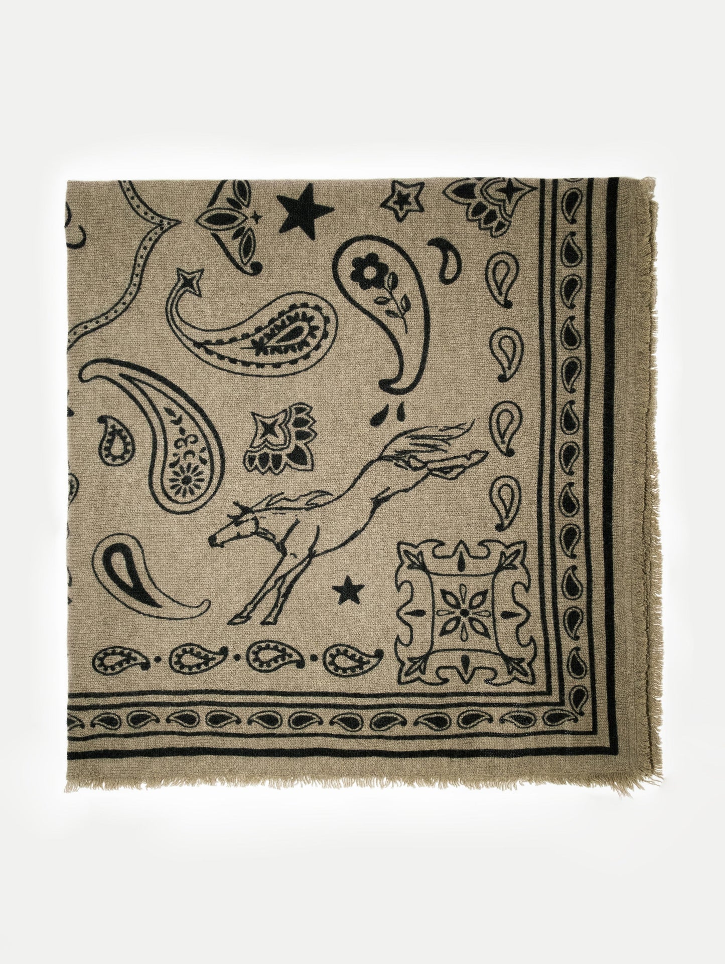 ANNA V BERG NELE Scarf big breen