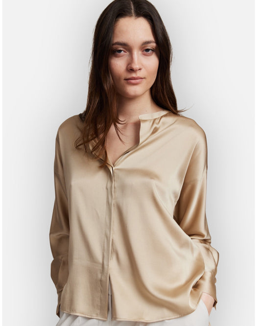iheart Seidenbluse Chantelle clay