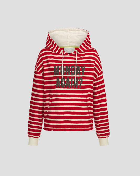another brand Hoodie „MONDAY AGAIN“ rot