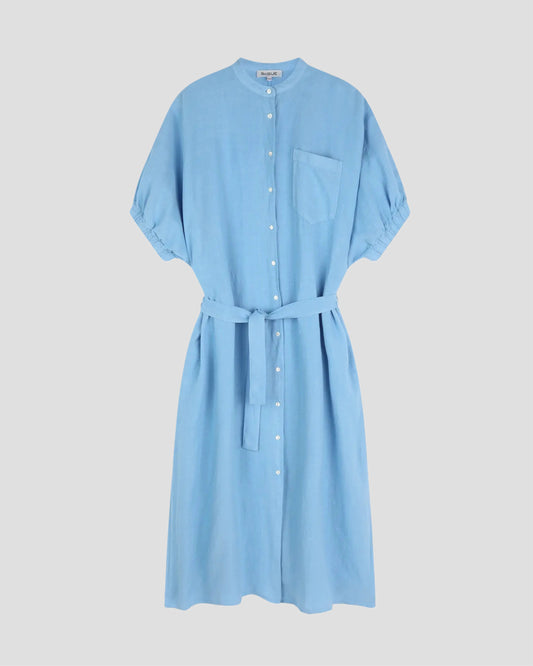SoSue Cowboy Button Linen Dress