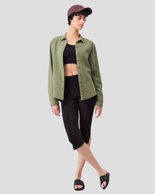 MANDALA Bluse Tulum olive