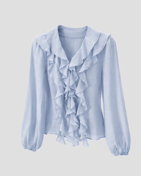 ÉMANOU Bluse CHÉRIE blau