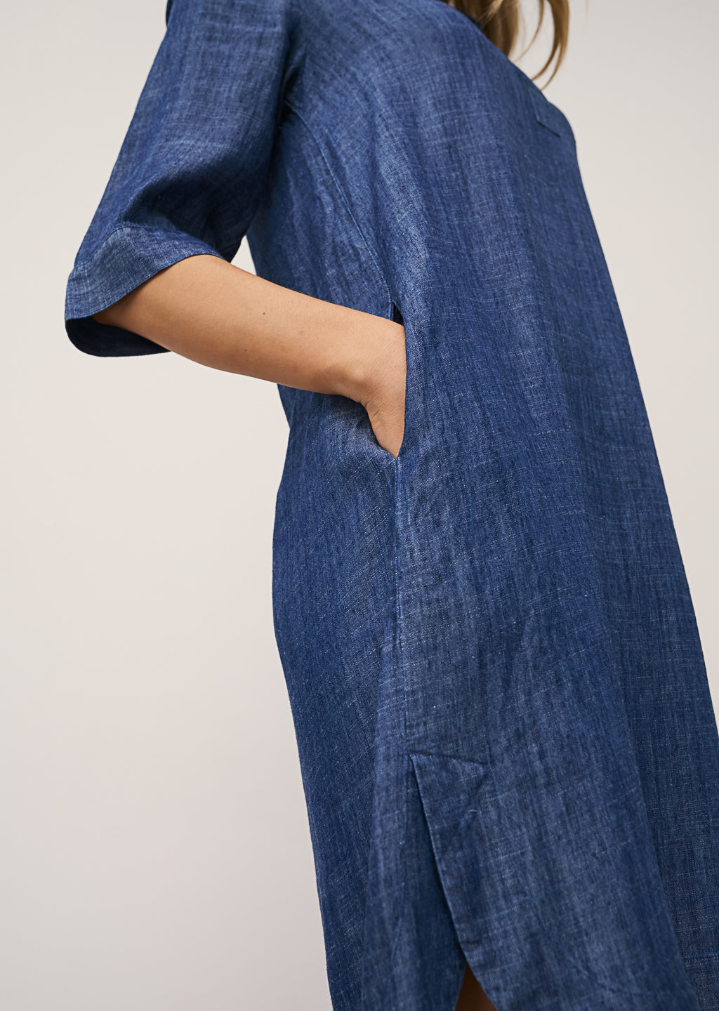 0039 Italy Kleid Derry Denimoptik