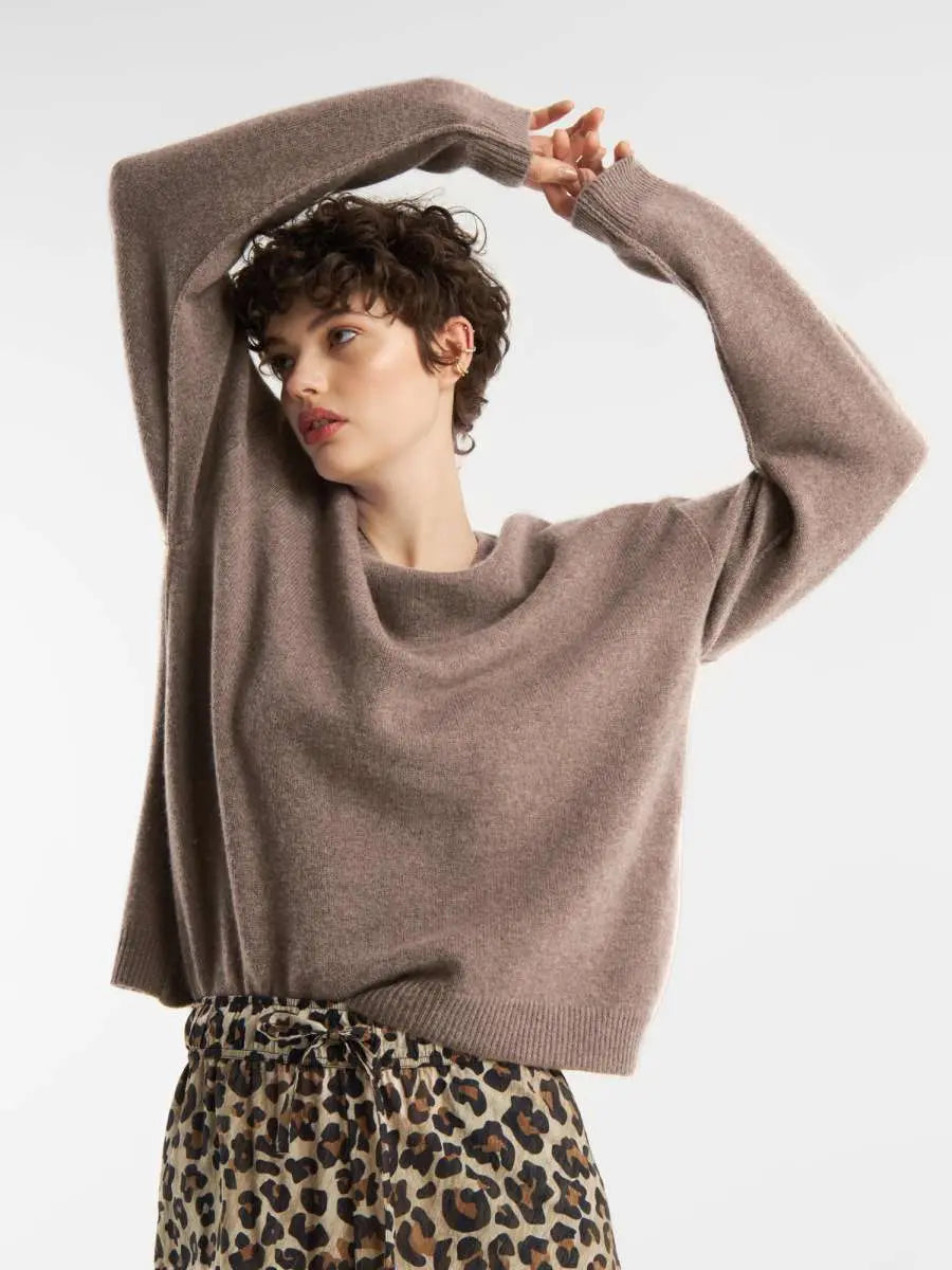 SoSUE Pullover Cashmere Boyfriend beige