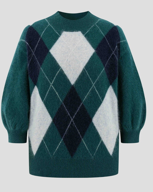 HERZENS Kurzarm Pullover Brushed Cashmere
