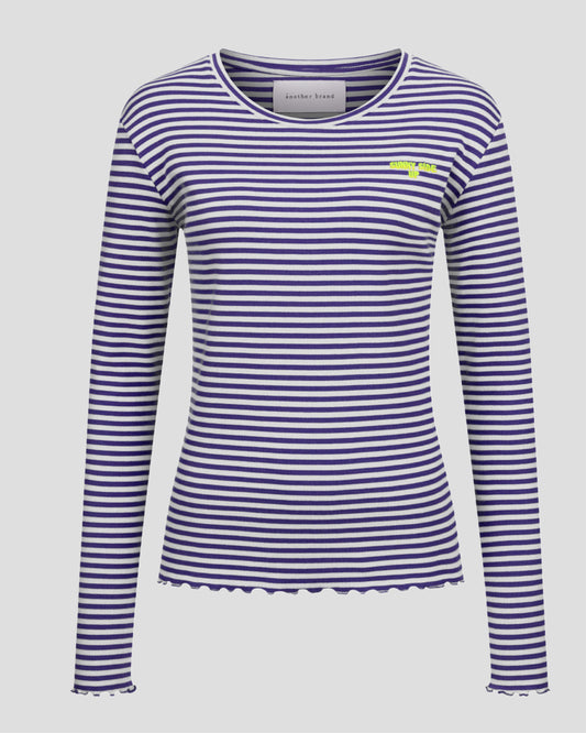 another brand Rib Longsleeve Sunny navy blue