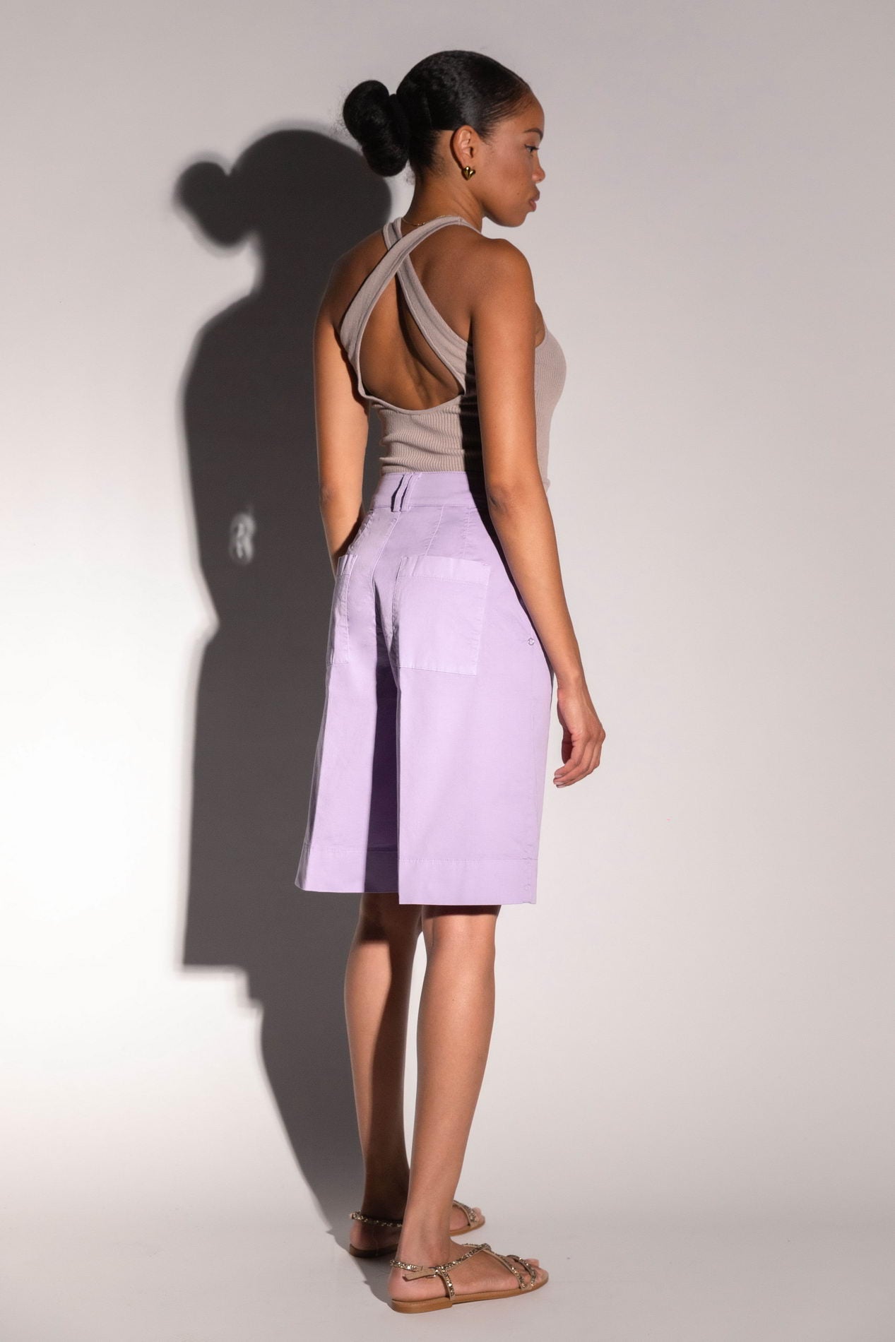 LATINÓ Bermuda-Short Marina lavanda