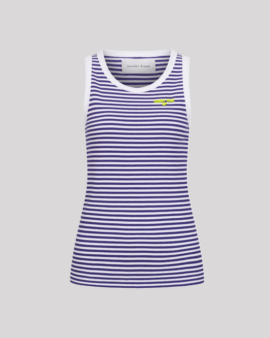another brand Rib Top Sunny navy blue