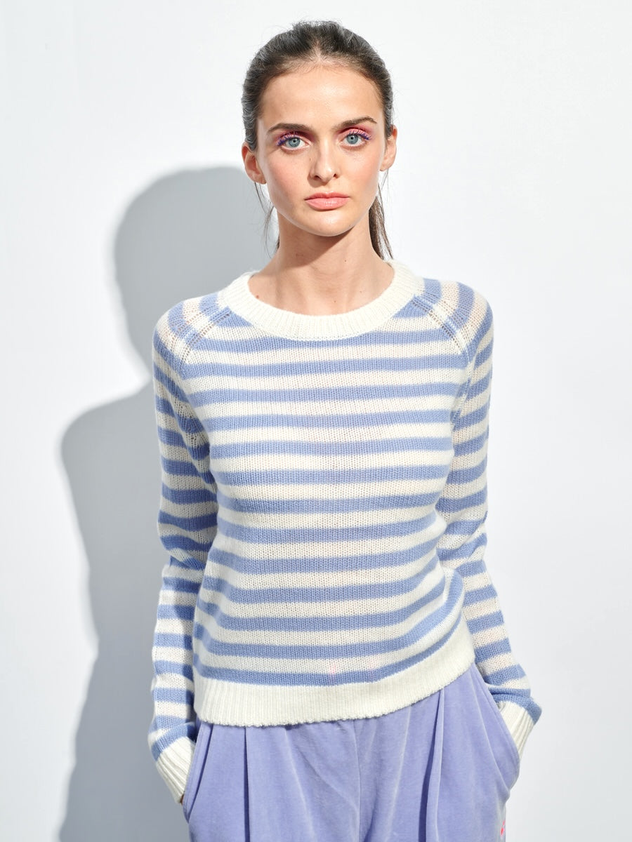 Another Brand Kaschmir Pullover Stripes blue
