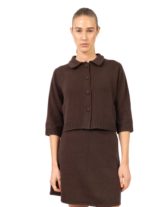 ANNA V BERG LAURA Jacket truffle brown