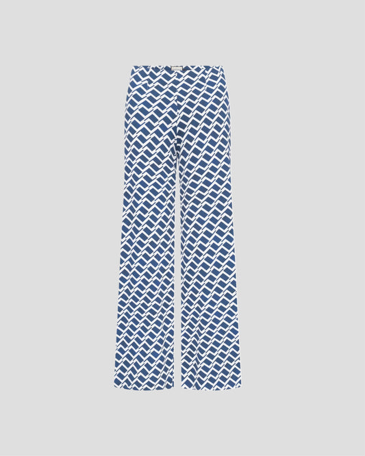 SEDUCTIVE Kimberly Aqua Square Print blau