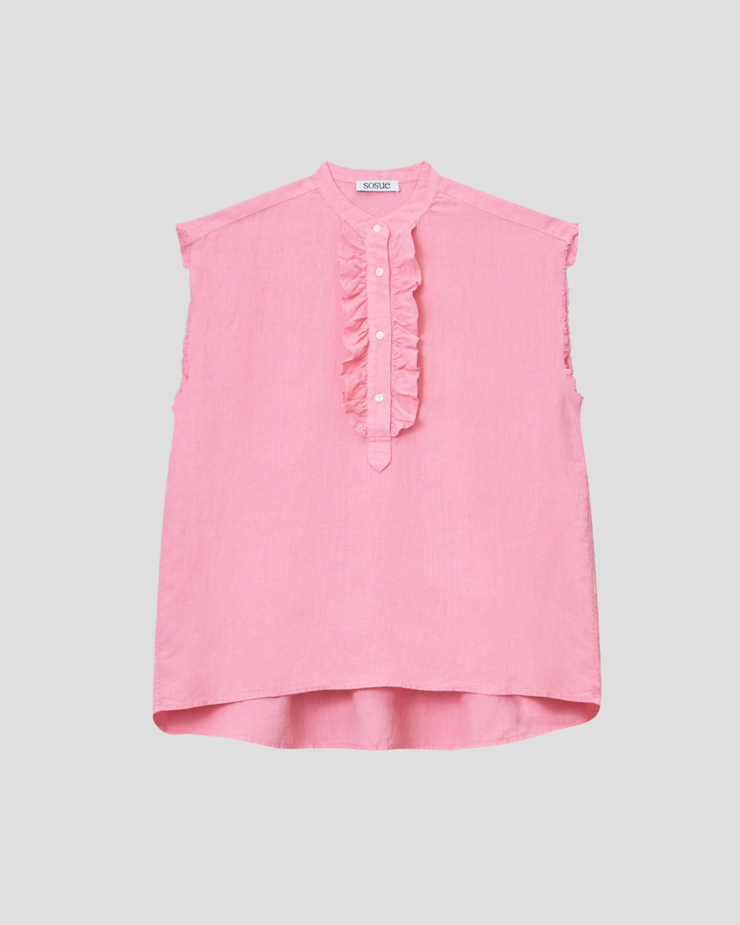 SOSUE Bluse BARCELONA Linen pink
