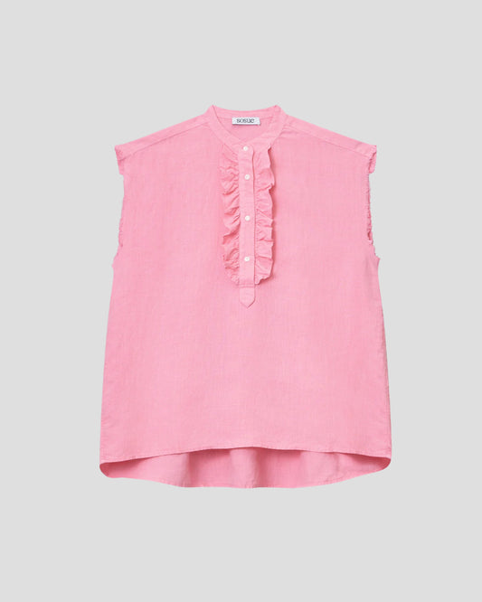 SOSUE Bluse BARCELONA Linen pink