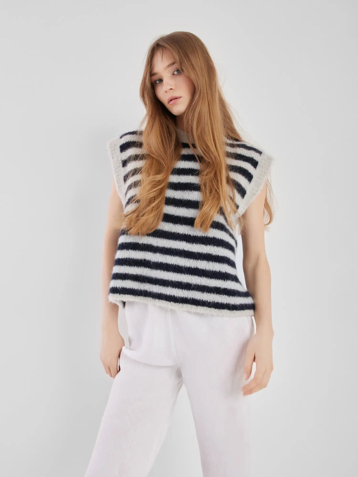 SoSUE Pullunder Blue Stripe