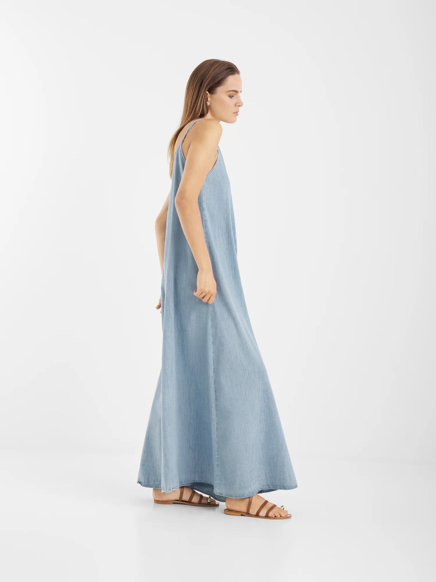 SOSUE Dress Denim Tank