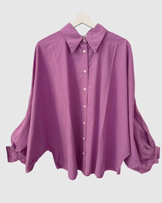 SoSUE Bluse Antonia Cotton purple