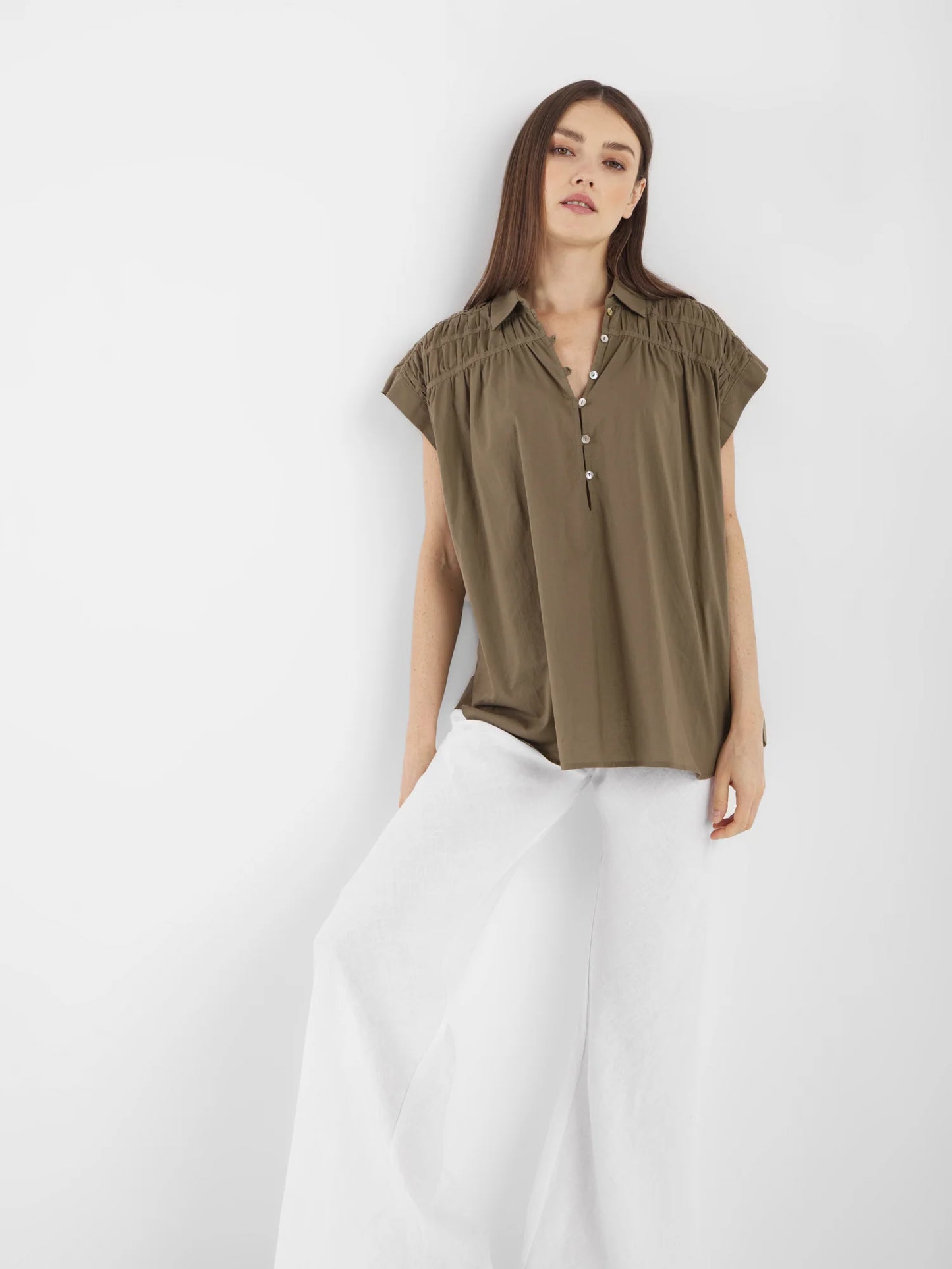 SOSUE Bluse MAUI olive