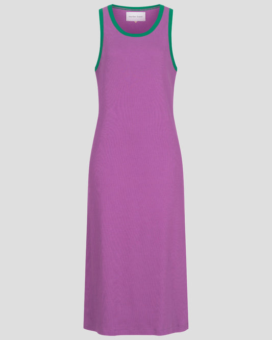 another brand Rib Kleid lila