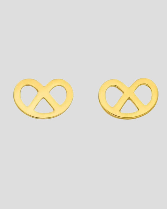 Leaf Ohrstecker "Brezn", 18 K vergoldet