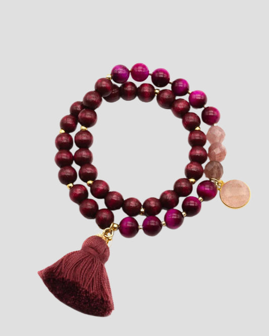 SCHMÜCKSTÜCK Mala Twin burgundy