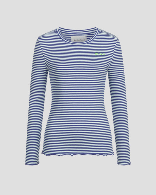 another brand Rib Longsleeve oh lala blau