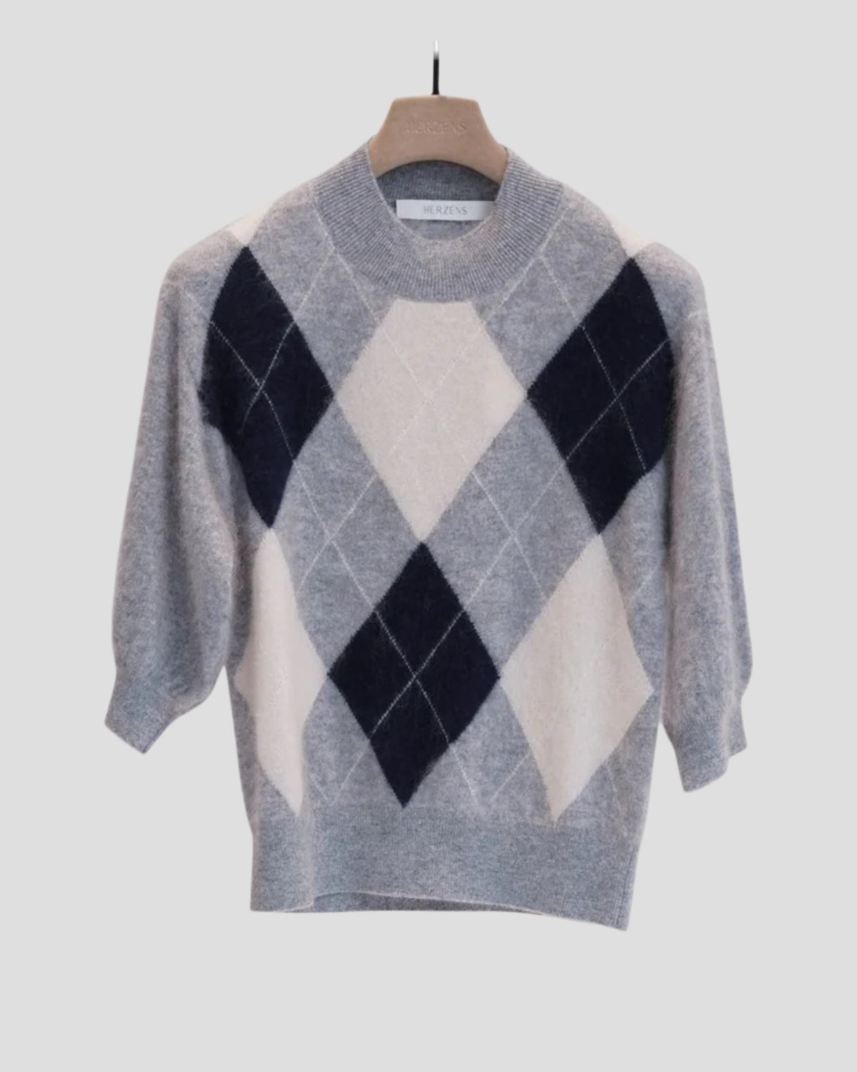 HERZENS Kurzarm Pullover Brushed Cashmere