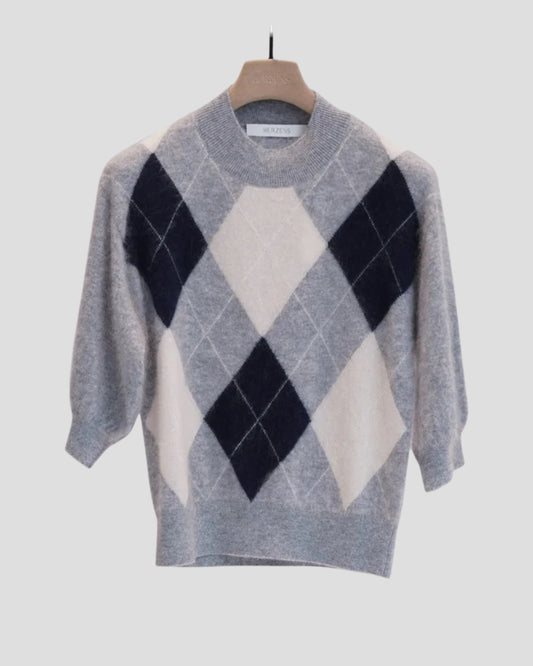 HERZENS Kurzarm Pullover Brushed Cashmere