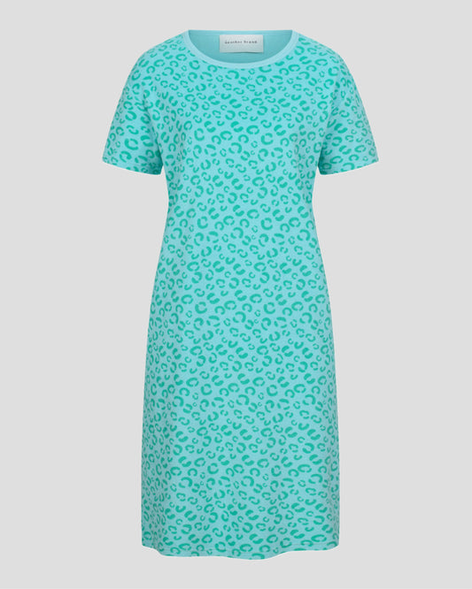 another brand Kleid Frottee Leo türkis