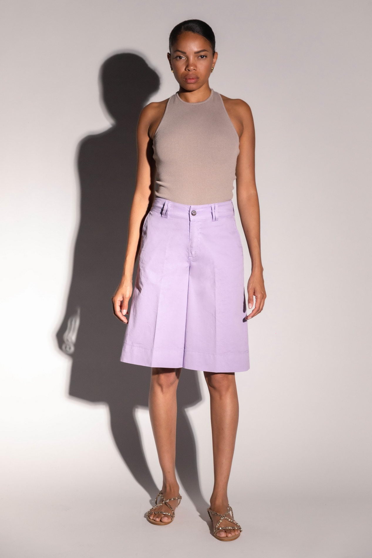 LATINÓ Bermuda-Short Marina lavanda