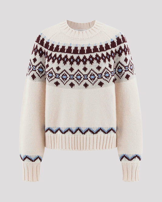 Herzens Norwegerpullover MABEL limestone