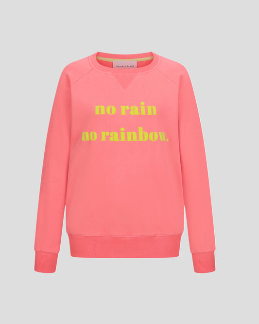 another brand Sweatshirt No Rain No Rainbow red