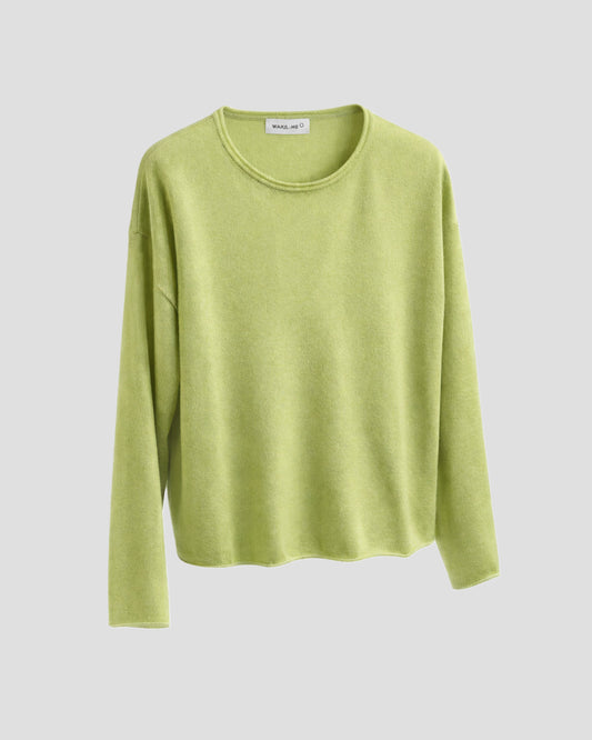 warm me Pullover ROSE apfelgrün