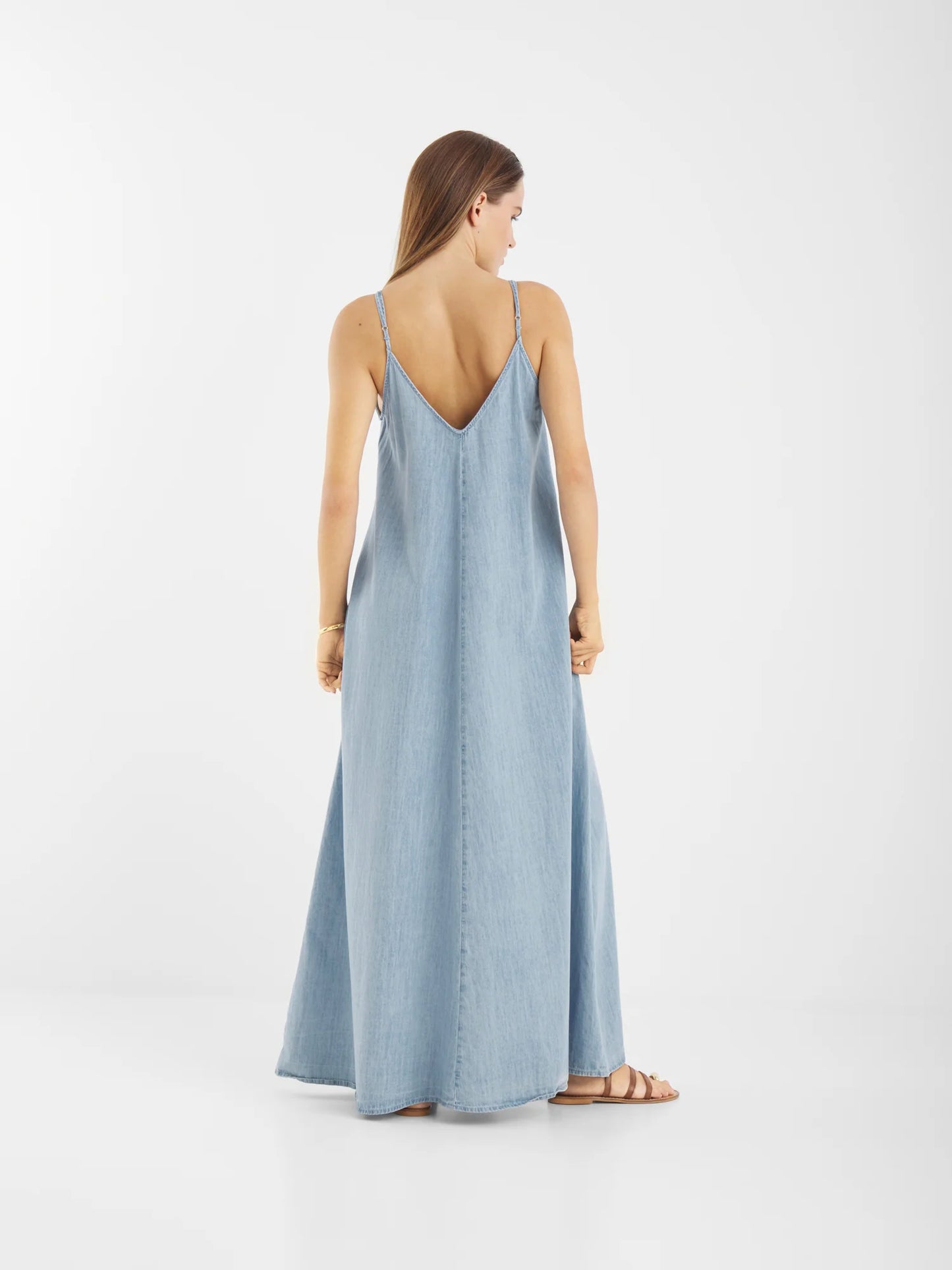 SOSUE Dress Denim Tank